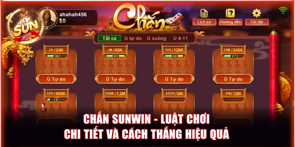 Chắn Sunwin - Luật Chơi Chi Tiết Và Cách Thắng Hiệu Quả 1 Chắn Sunwin