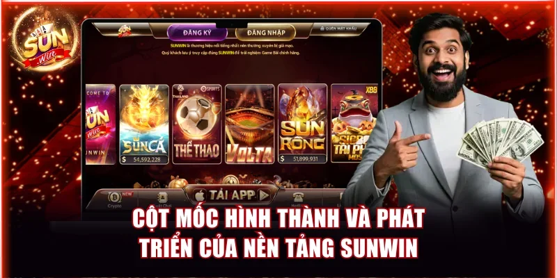 Sunwin ⭐ Link Tải Sunwin IOS, APK/Android Chính Thức, Mới Nhất 13 cot moc hinh thanh va phat trien cua nen tang sunwin