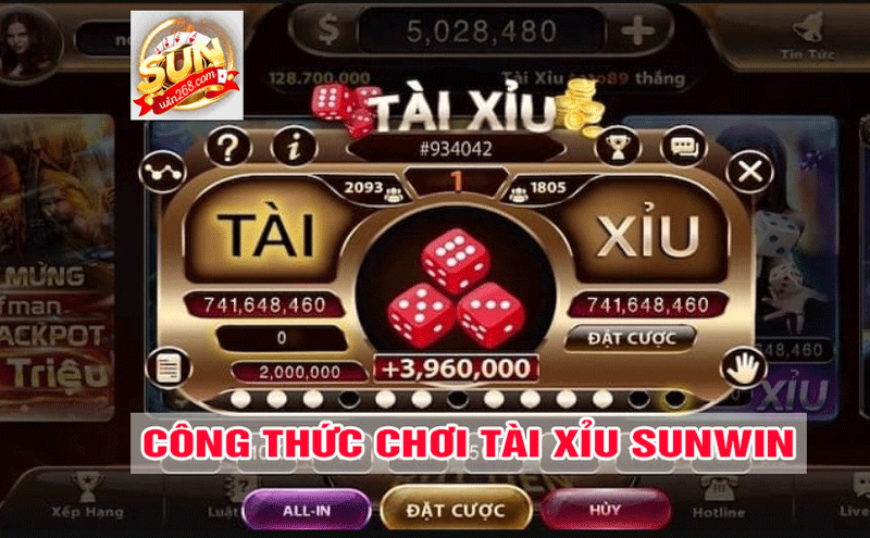 cong thuc choi tai xiu sunwin chuan