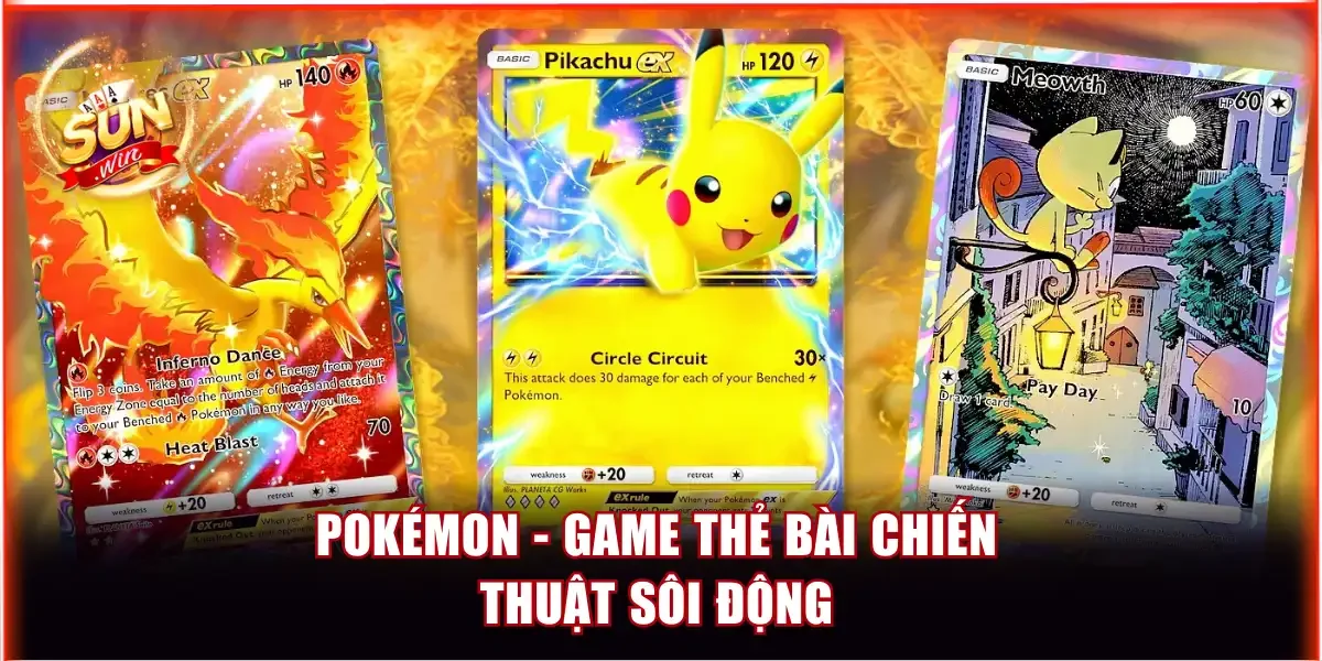 Pokémon - Game thẻ bài chiến thuật sôi động