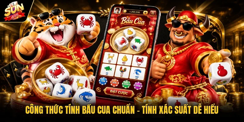 công thức tính bầu cua chuẩn